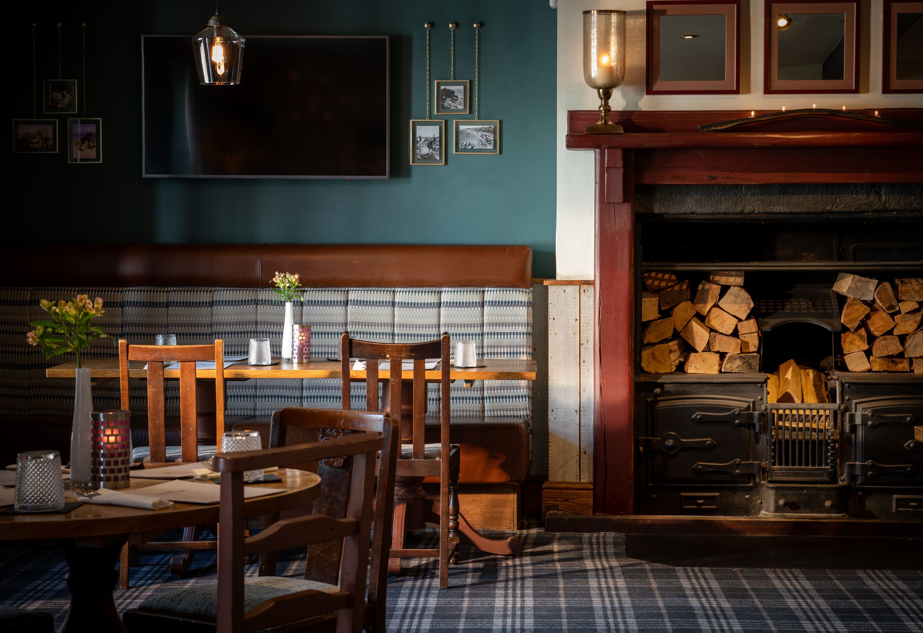 table seating in the bar at the royal heysham